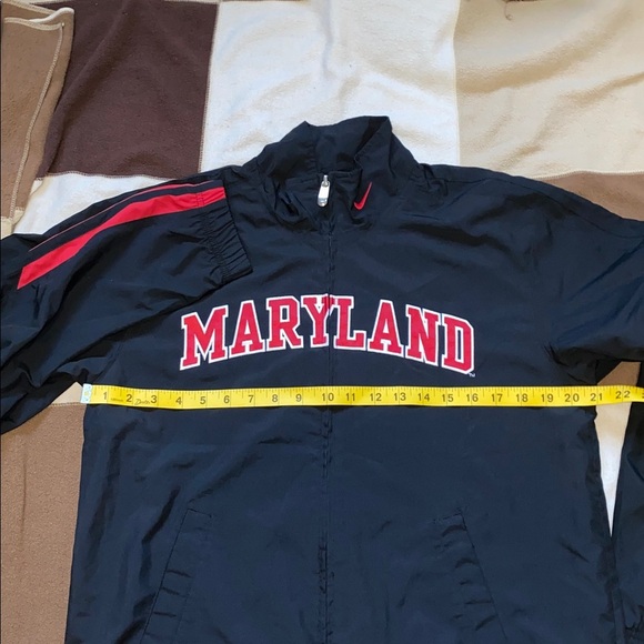 Nike Black and Red Raincoat Full Zip High Collar - Picture 15 of 16